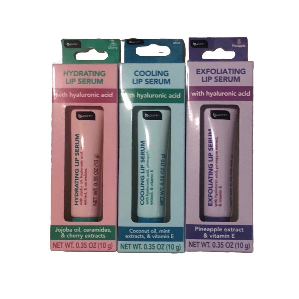 B•Pure Cooling, Exfoliating & Hydrating Lip Serums Masks (Set of 3) B-Pure Bpure